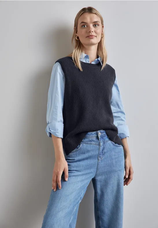 Street One Ärmelloser Pullover Discount Store für neue Produkte