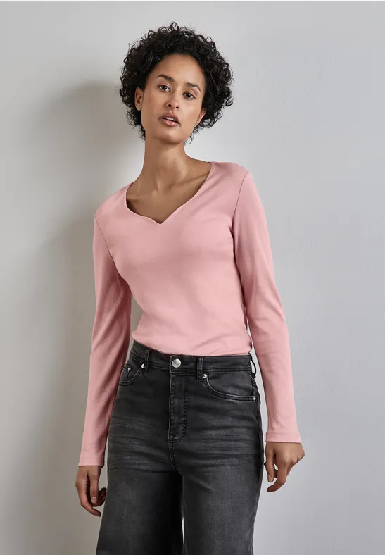 Street One Shirt mit Herzausschnitt Kostenloser Versand international