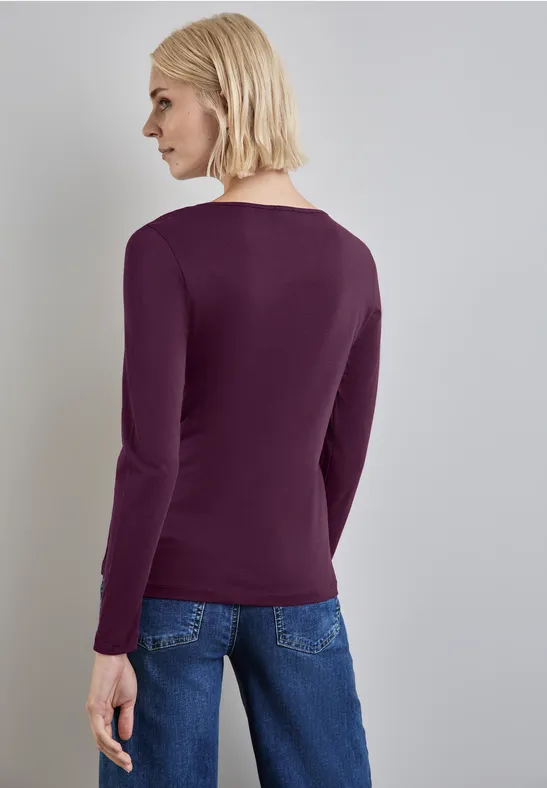 Street One Basic Langarmshirt zollfrei