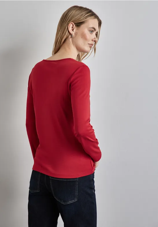 Street One Shirt mit Herzausschnitt 2025