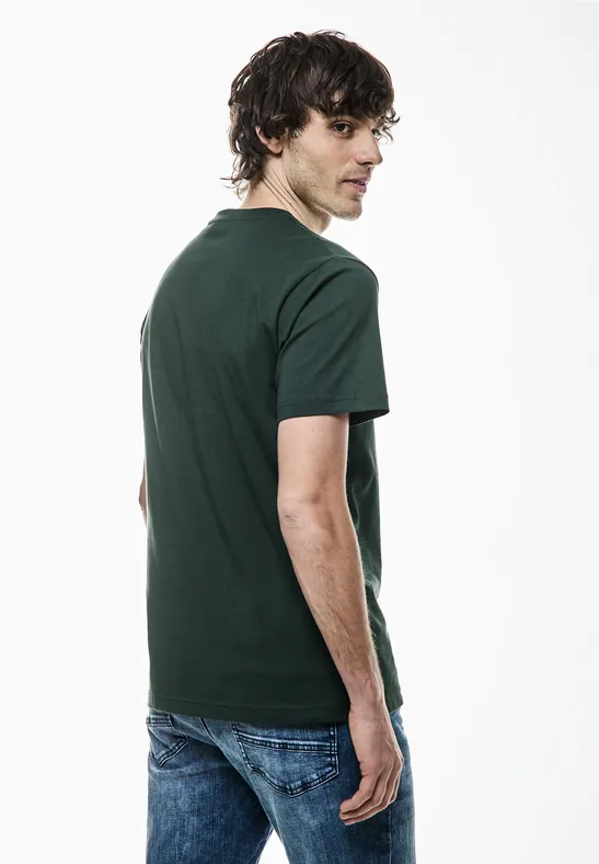 Street One Basic T-Shirt in Unifarbe im Angebot