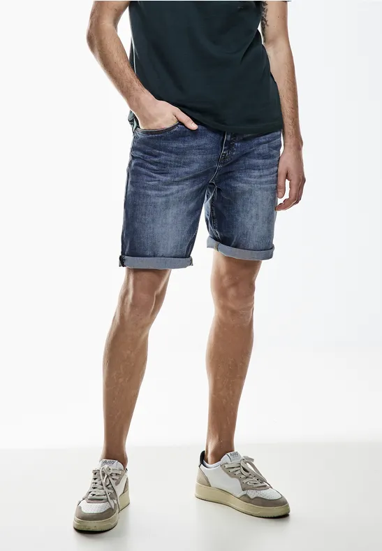 Street One Elastische Jeans Shorts Schlussverkauf