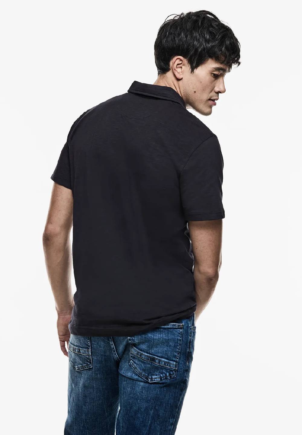 Street One Slub Jersey Poloshirt Versandkostenfrei