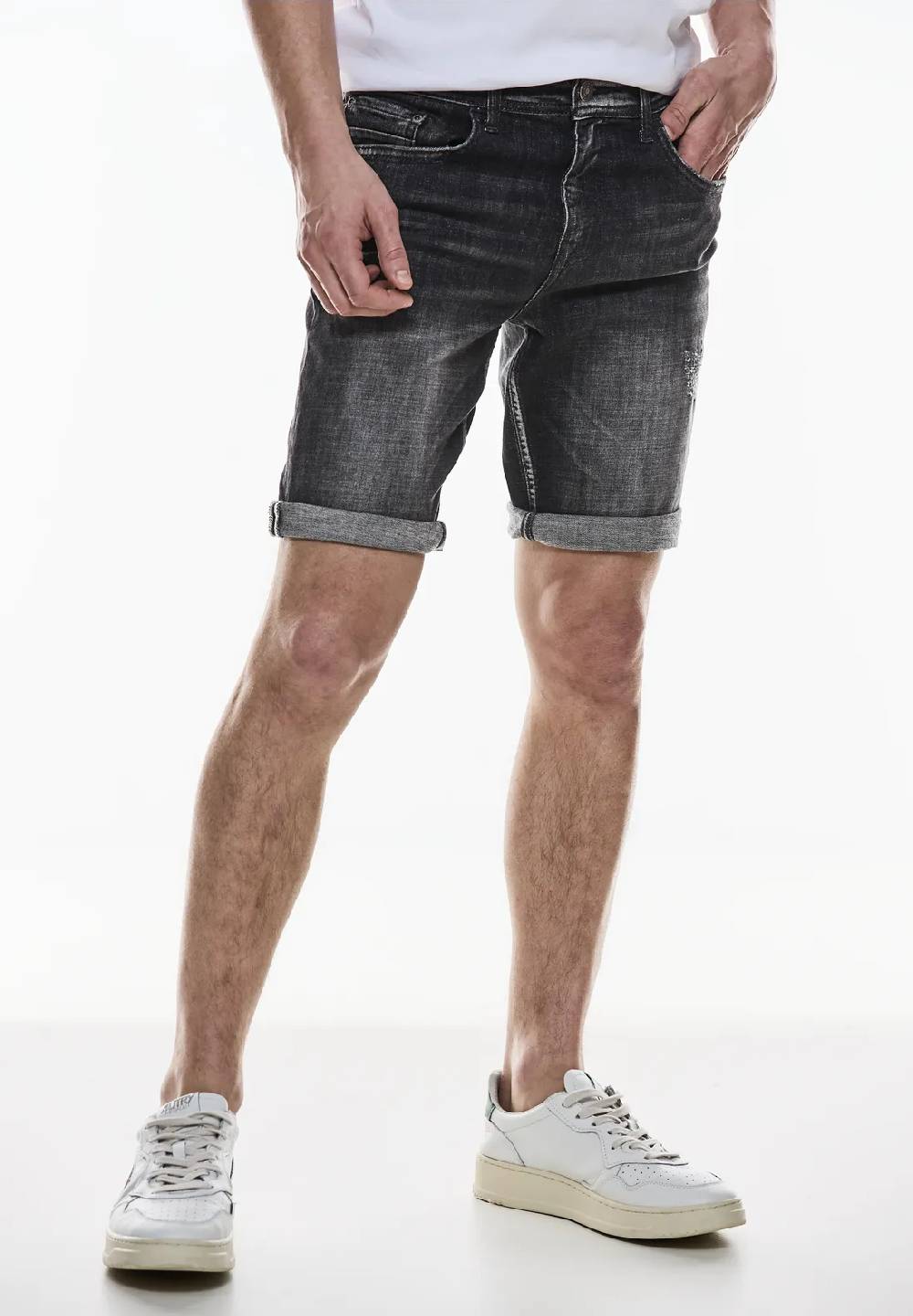 Street One Elastische Jeans Shorts Flash Sale