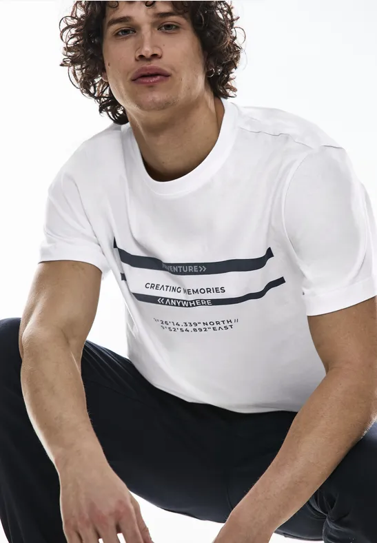 Street One T-Shirt mit Brustprint Online Shopping