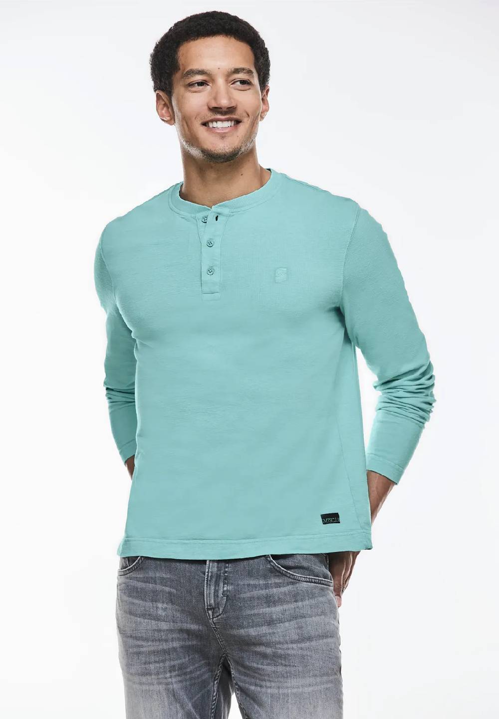 Street One Washed Henleyshirt