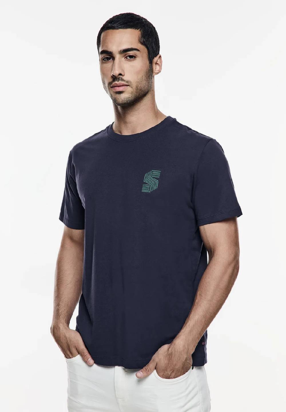 Street One T-Shirt mit Brustprint Heißer Verkauf