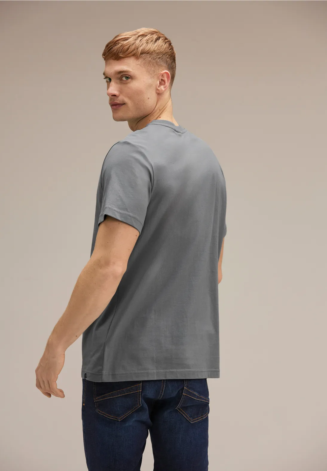 Street One Basic T-Shirt in Unifarbe Saisonale Angebote