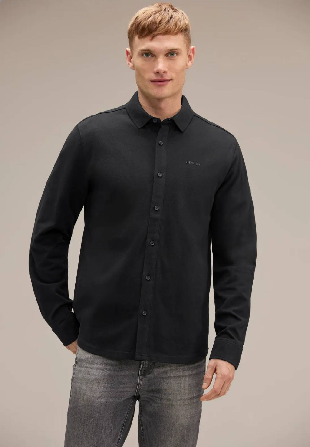 Street One Piquée Langarmshirt