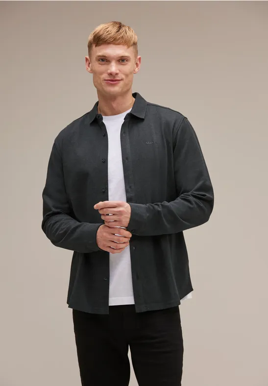 Street One Piquée Langarmshirt Kauf eins, bekomm eins gratis
