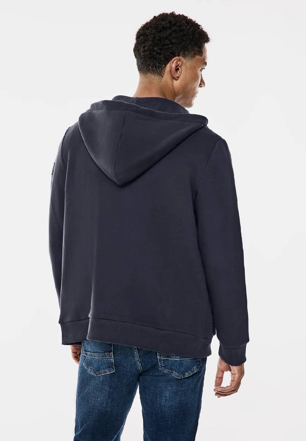 Street One Sweatjacke mit Materialmix Bis zu 50% Rabatt