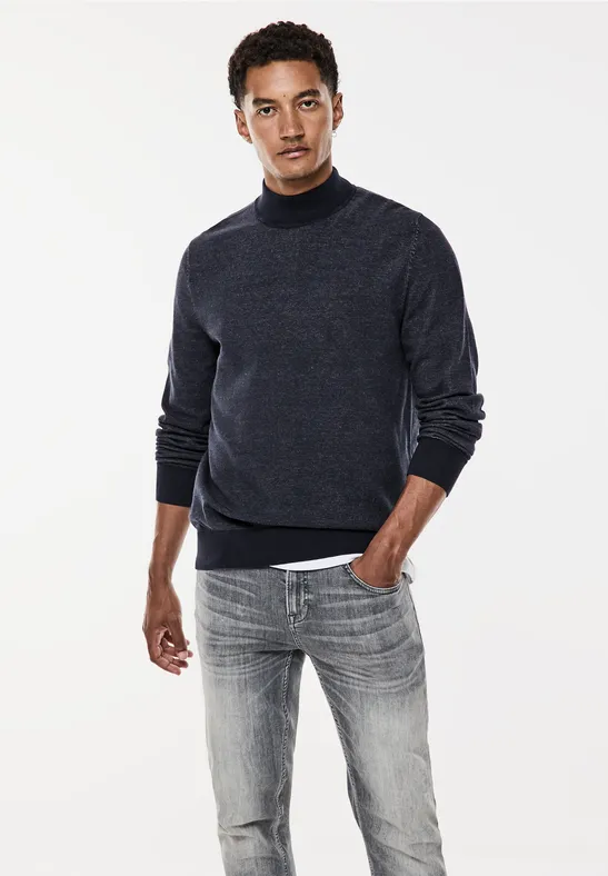 Street One Pullover in Two Tone Optik Bis zu 60% Rabatt