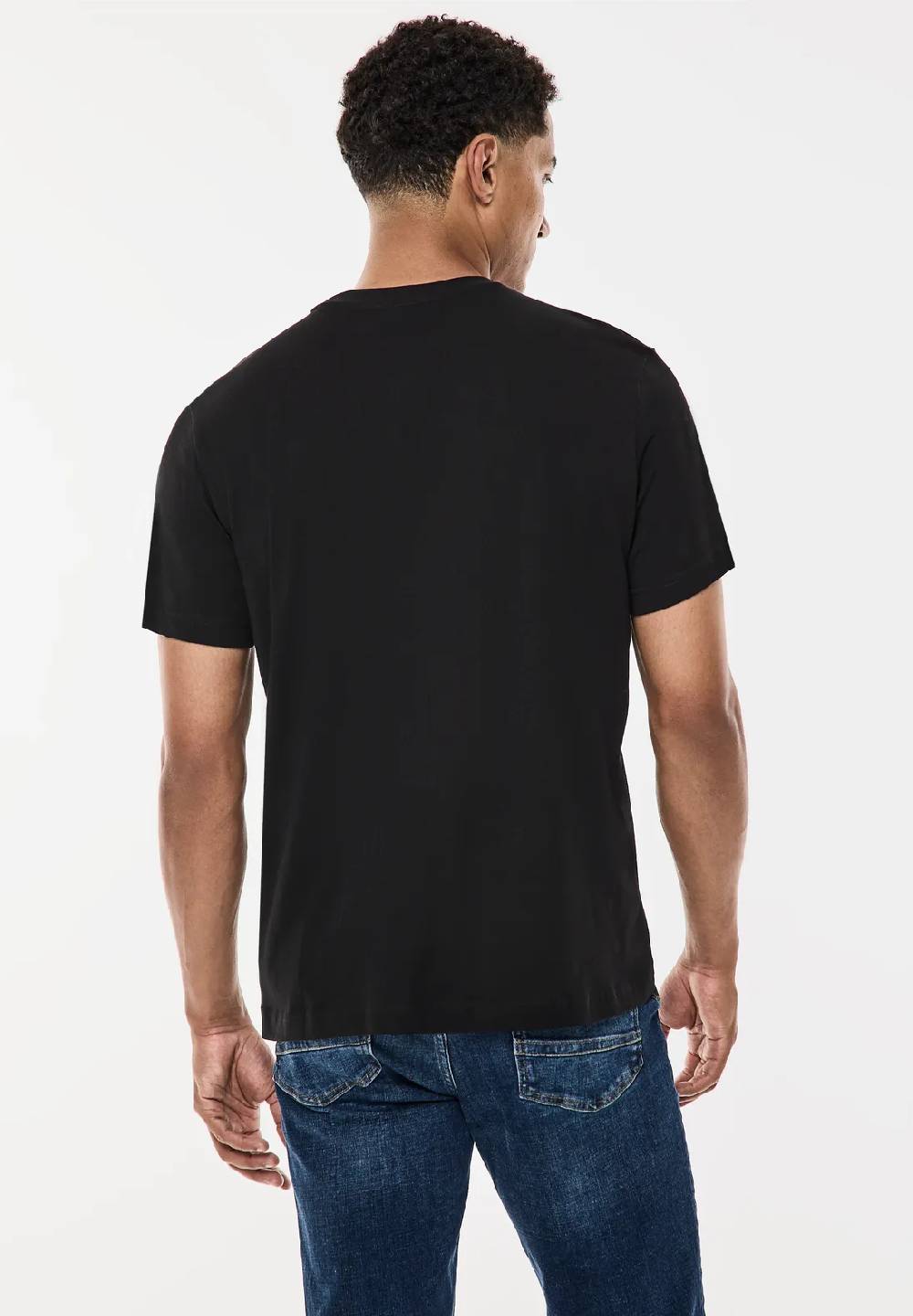 Street One T-Shirt mit glänzendem Print Sonderangebot der Fabrik