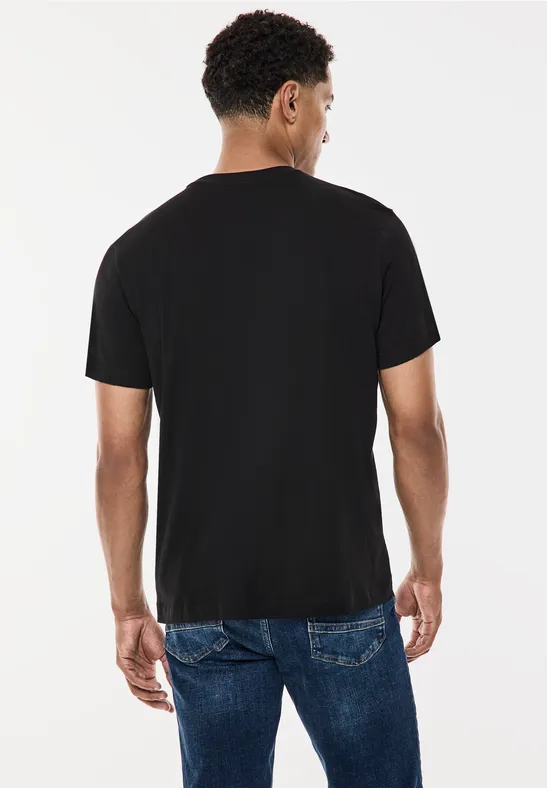 Street One T-Shirt mit glänzendem Print Sonderangebot der Fabrik