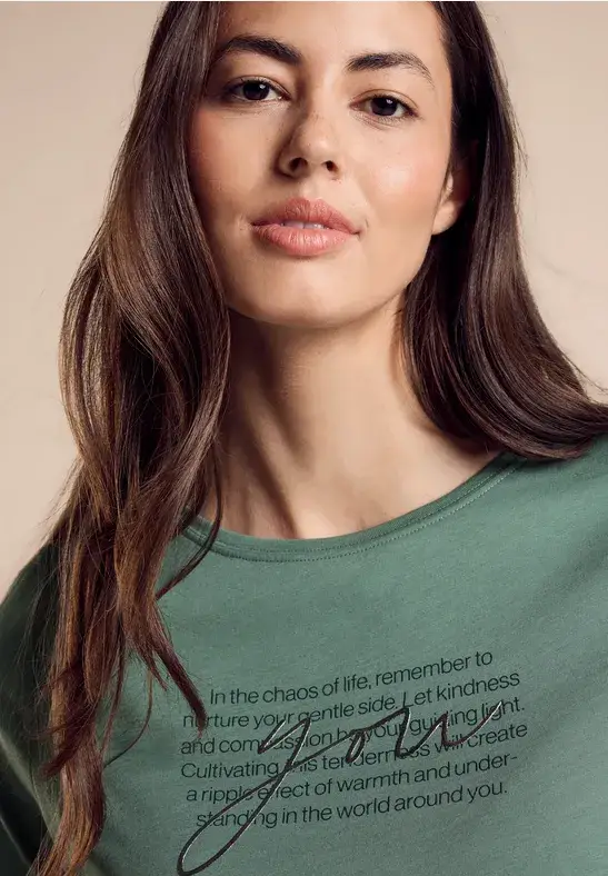 Street One T-Shirt mit Wording 50% Rabatt für begrenzte Zeit