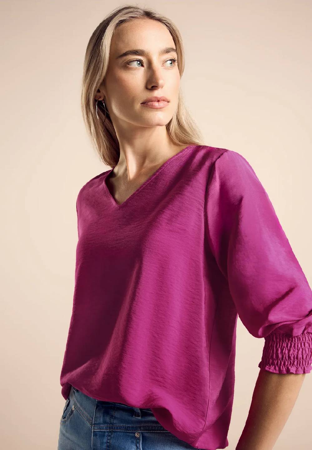 Street One Bluse mit Smock-Detail