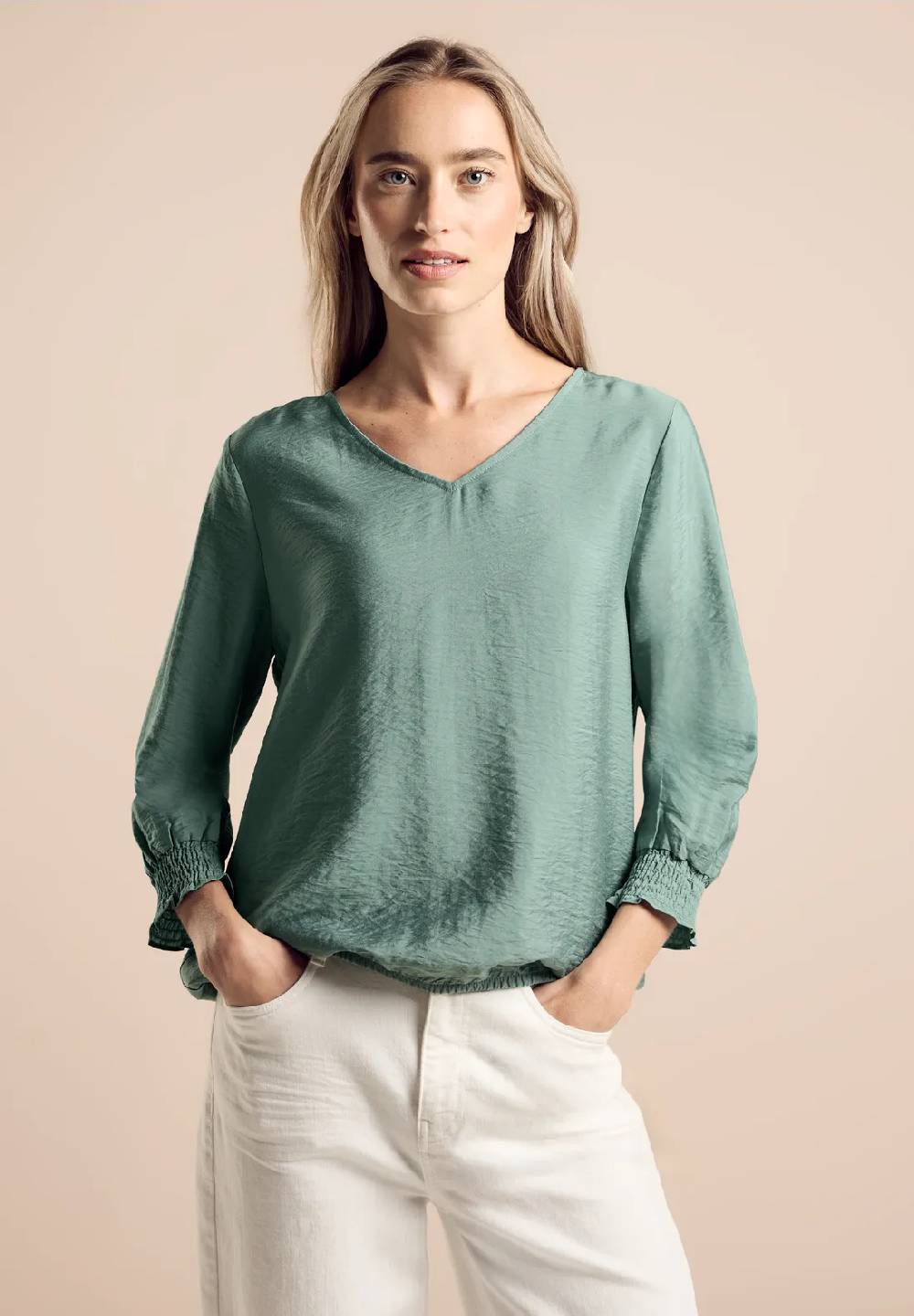 Street One Bluse mit Smock-Detail Angebote