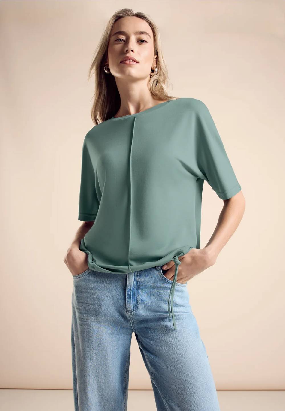 Street One T-Shirt mit Tunnelzug