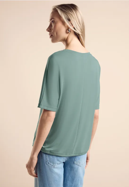 Street One T-Shirt mit Tunnelzug Flash Sale