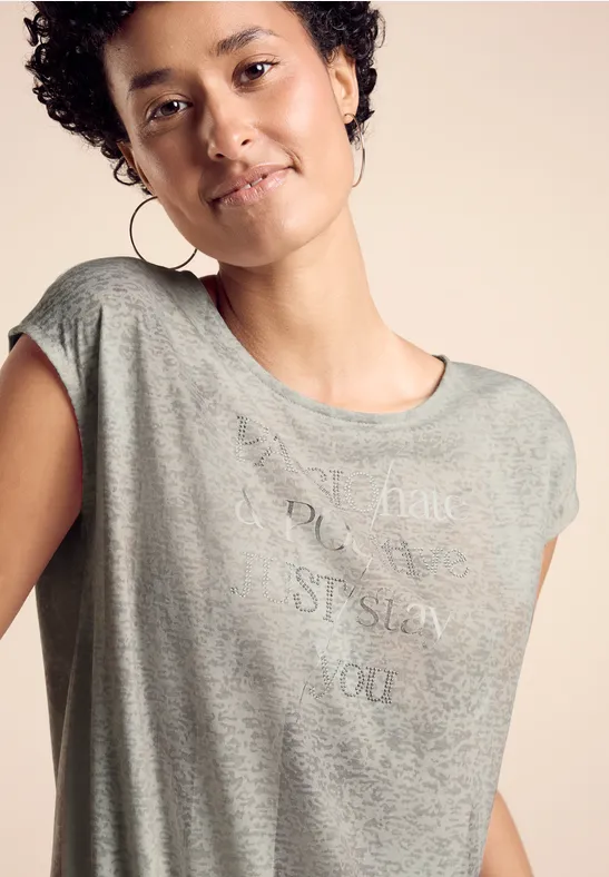 Street One T-Shirt mit Wording Begrenztes Angebot