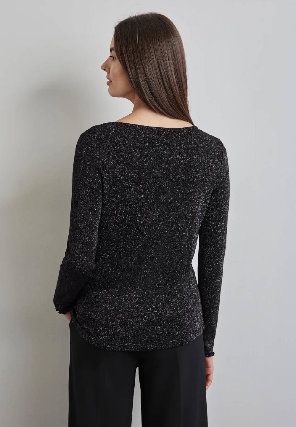 Street One Glitzerndes Langarmshirt VIP-Rabatte