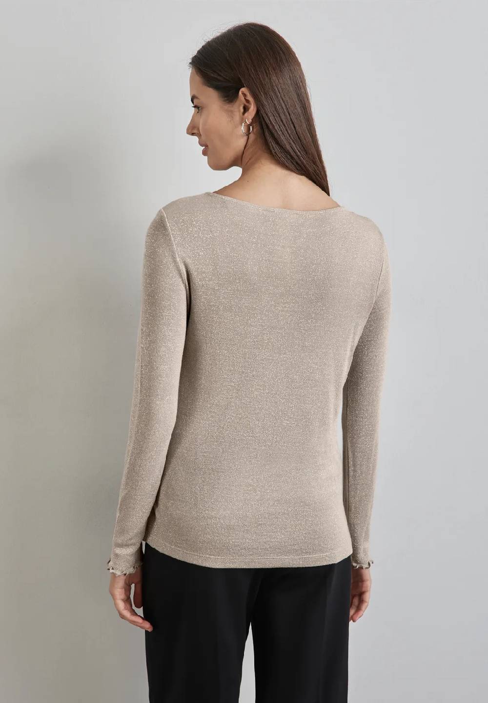 Street One Glitzerndes Langarmshirt Super Sparpreis