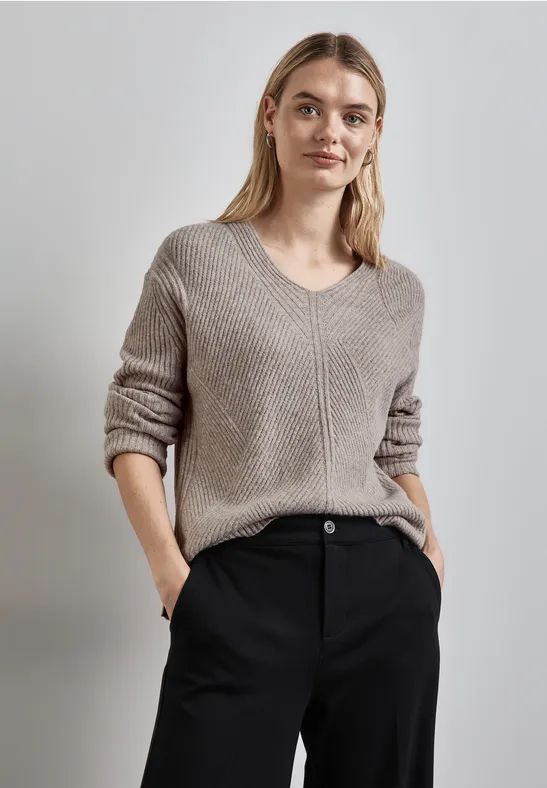 Street One Struktur-Pullover Sonderangebot der Fabrik