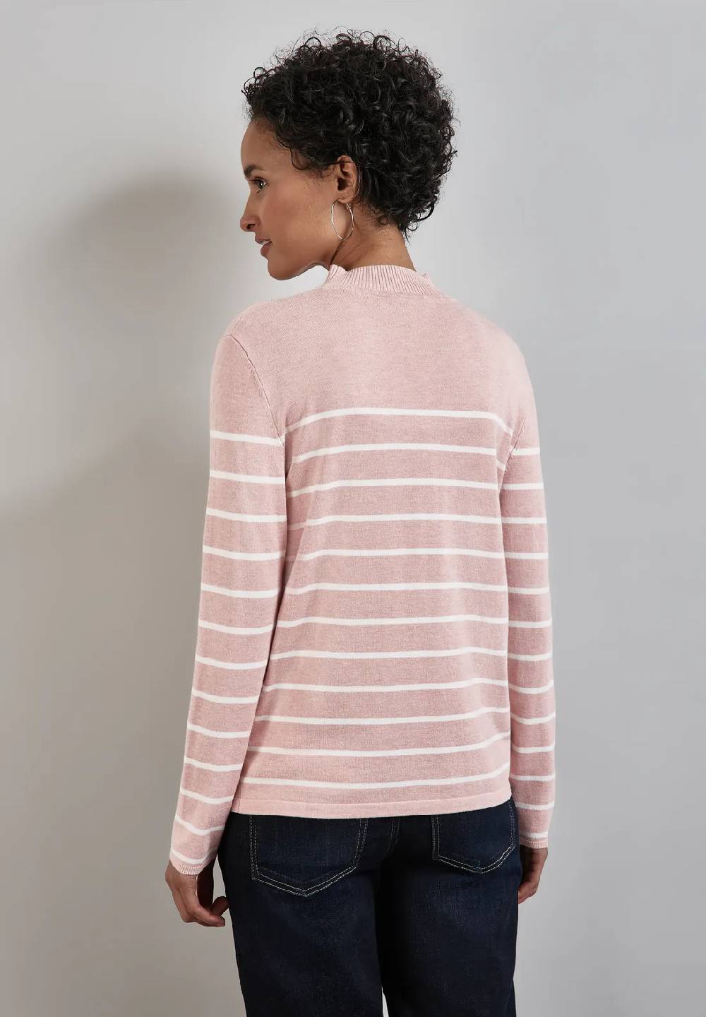 Street One Gestreifter Basic Pullover Clearance-Verkauf