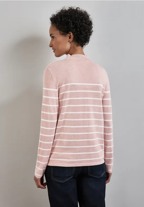 Street One Gestreifter Basic Pullover Clearance-Verkauf