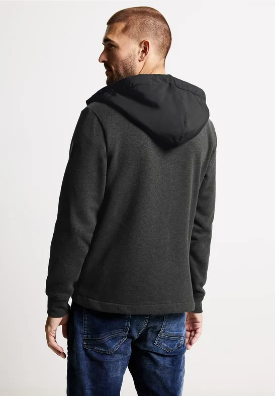 Street One Sweatjacke im Materialmix Fabrikladen