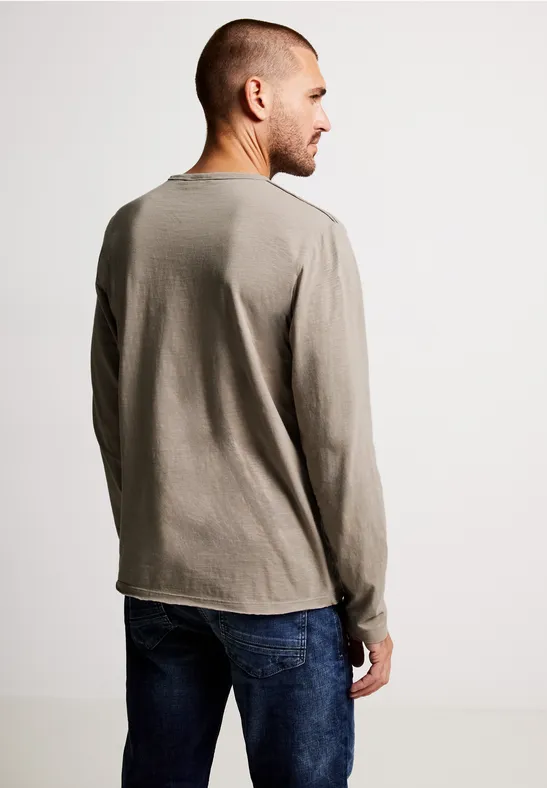 Street One Slub Langarmshirt Hotsell