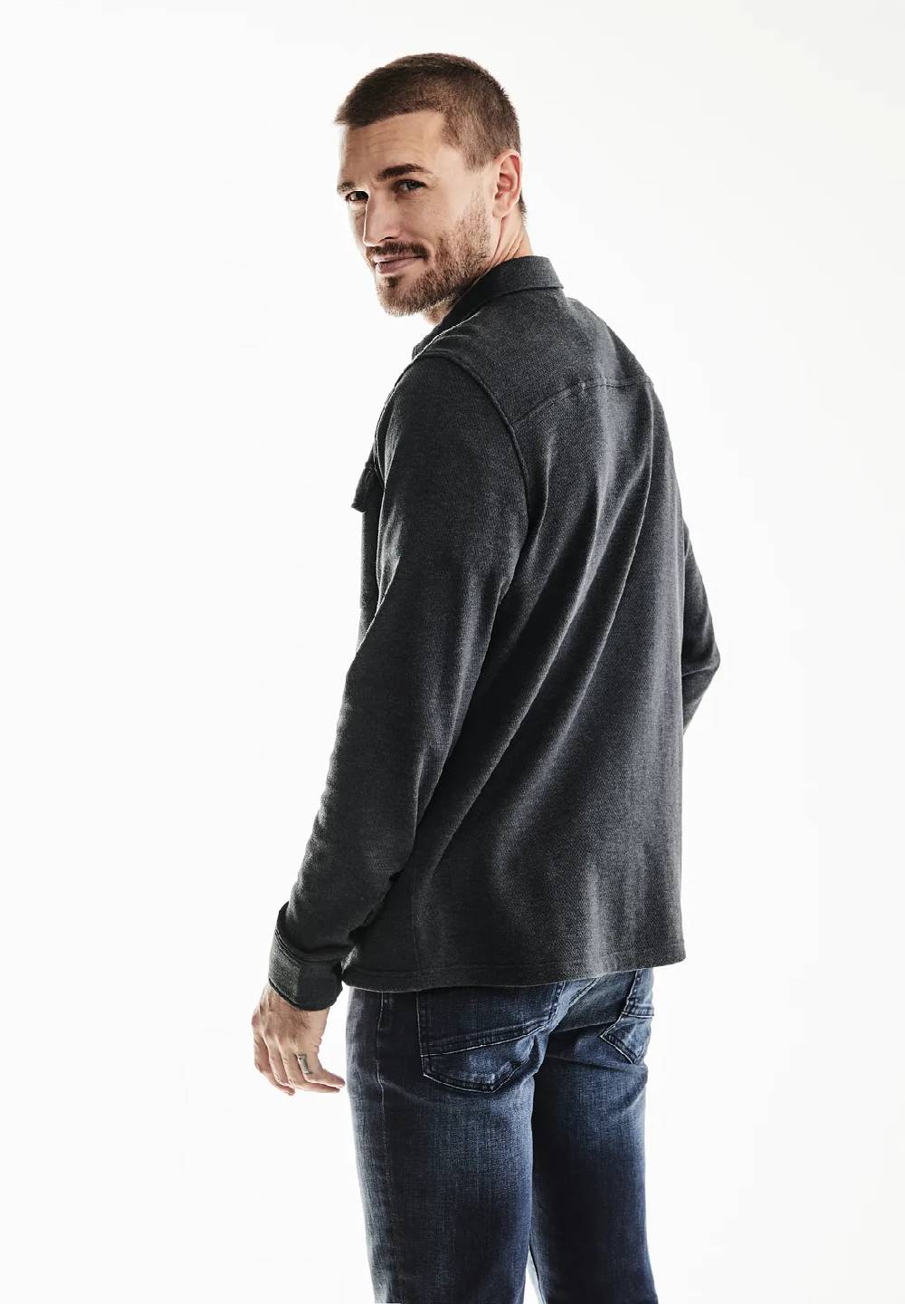 Street One Overshirt in Melange Optik Günstiger Verkauf