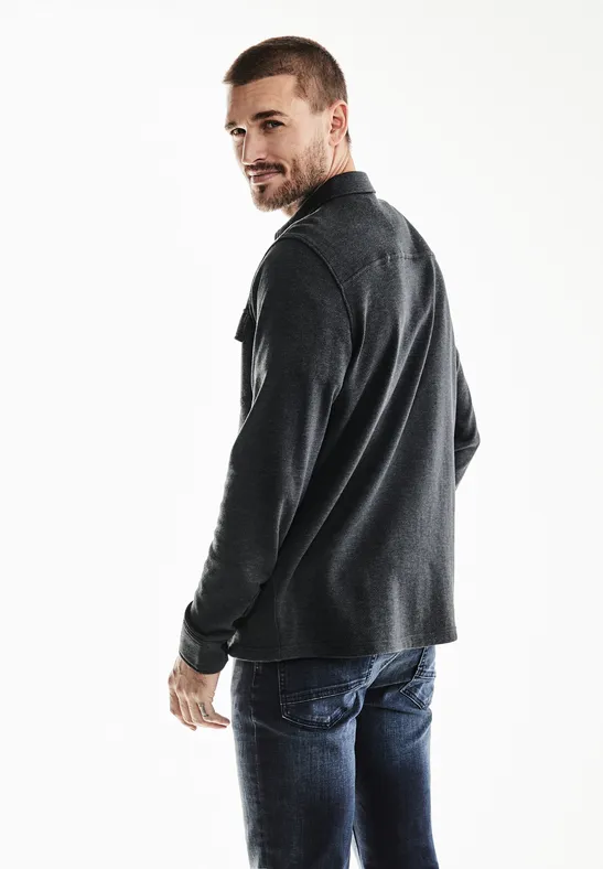 Street One Overshirt in Melange Optik Günstiger Verkauf