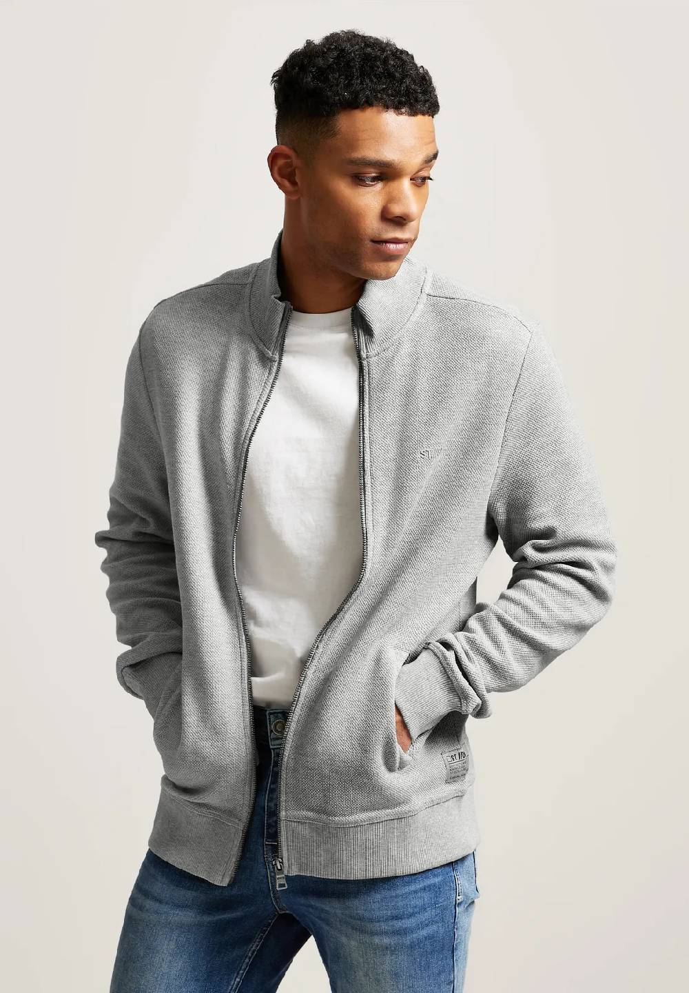 Street One Sweatjacke mit Zipper Rabatt
