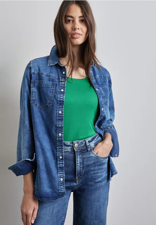 Street One Basic T-Shirt mit 3/4 Arm - Style PANIA Cyber Monday