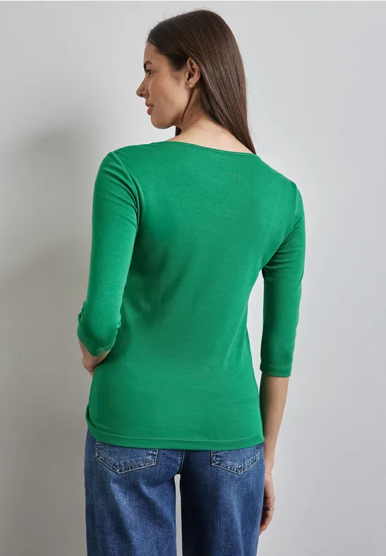 Street One Basic T-Shirt mit 3/4 Arm - Style PANIA Cyber Monday