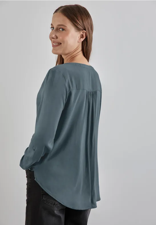 Street One Basic Bluse in Unifarbe Muttertagsangebot