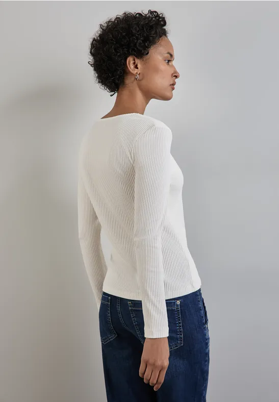 Street One Shirt mit Herzausschnitt Top Angebot