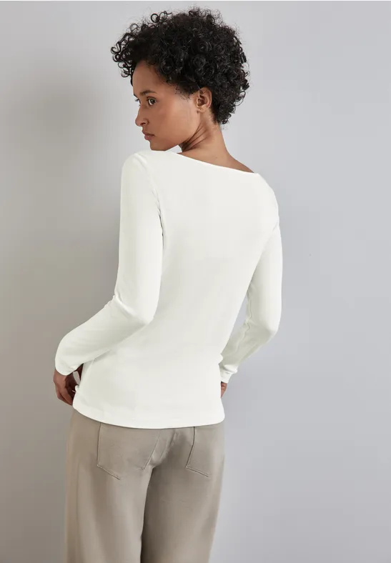Street One Shirt mit U-Boot-Ausschnitt Zeitlich begrenztes Angebot