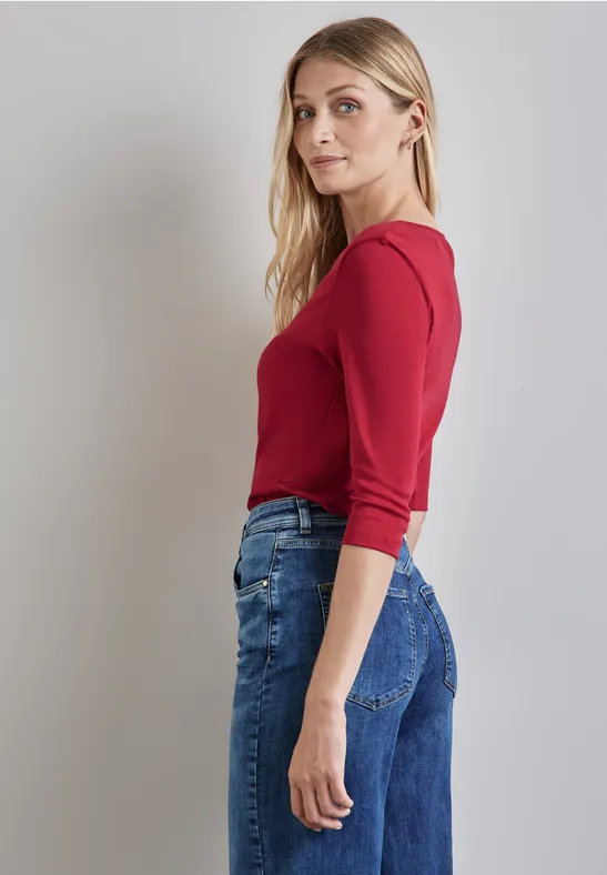 Street One Basic T-Shirt mit 3/4 Arm - Style PANIA Bestseller