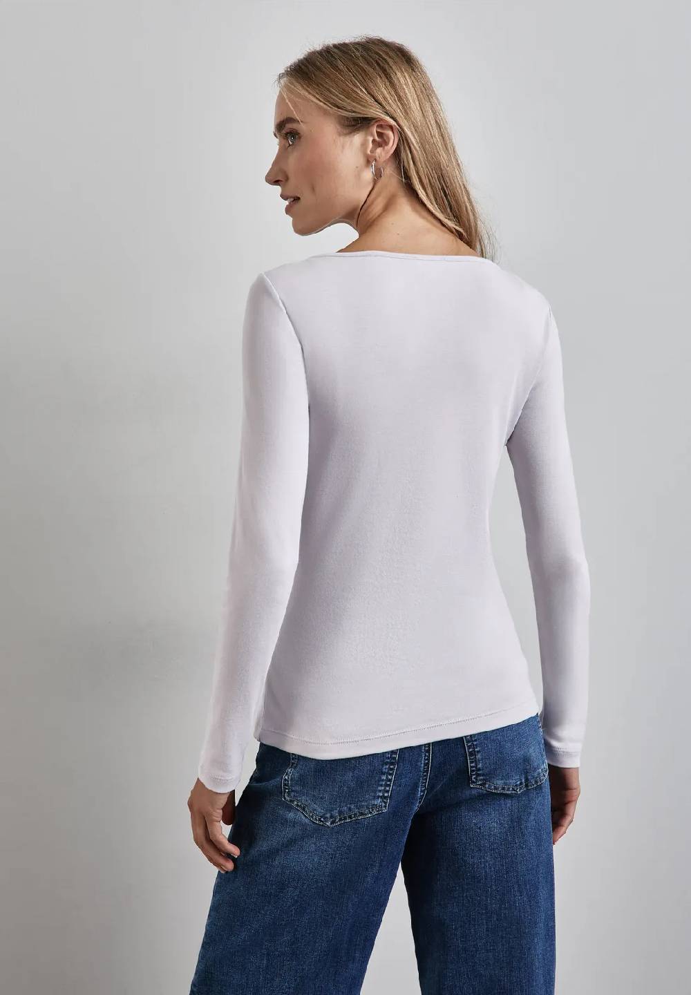 Street One Shirt mit U-Boot-Ausschnitt Räumungsverkauf