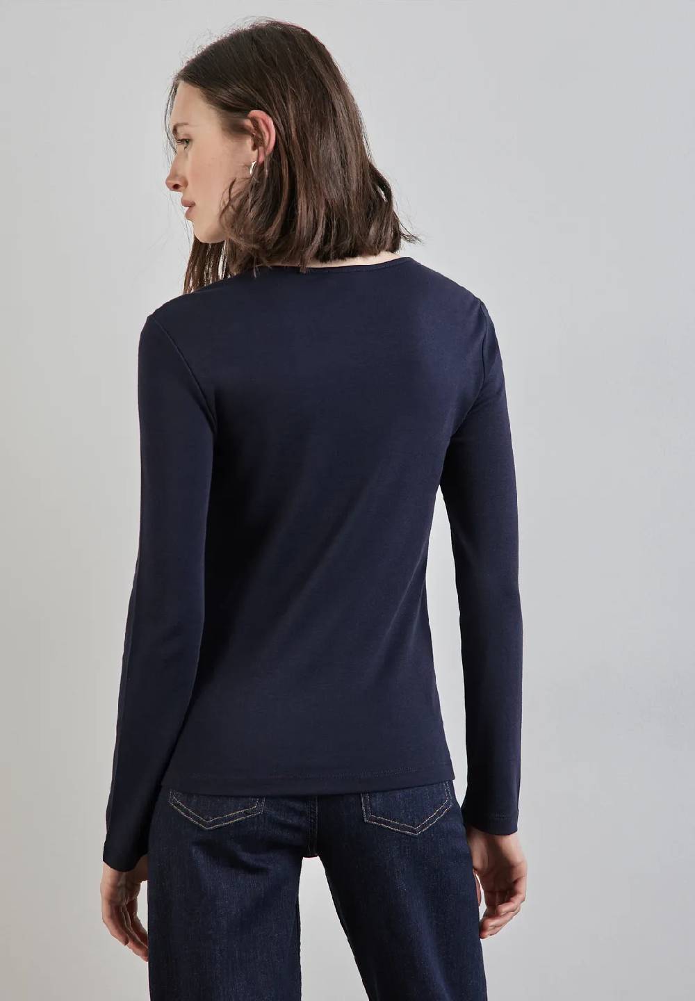 Street One Shirt mit Herzausschnitt Sonderangebote