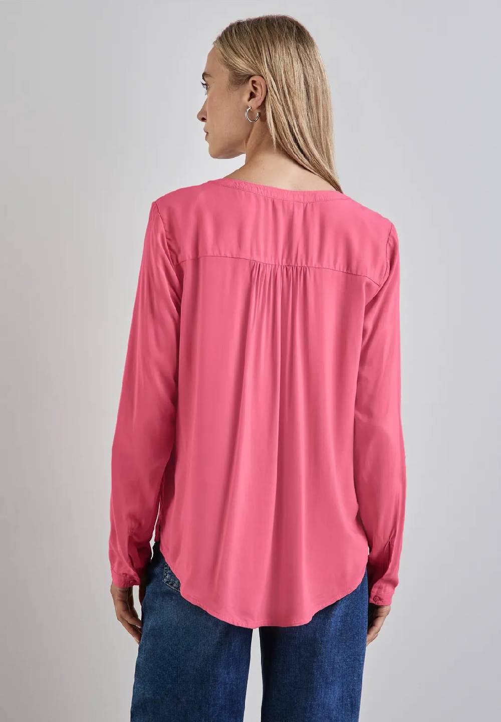 Street One Basic Bluse in Unifarbe VIP-Rabatte