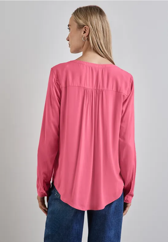 Street One Basic Bluse in Unifarbe VIP-Rabatte
