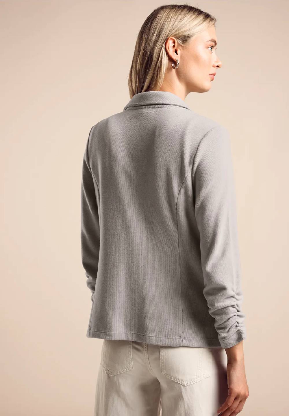 Street One Basic Blazer mit Raffungen Tiefpreis