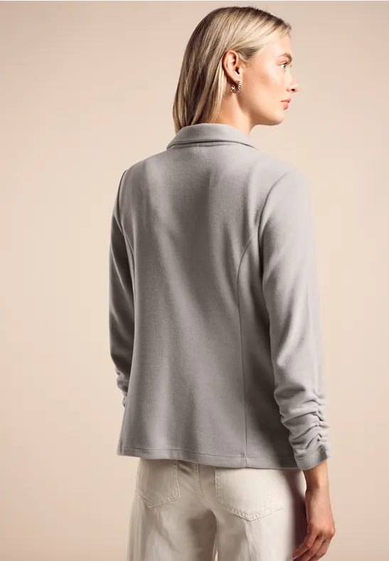 Street One Basic Blazer mit Raffungen Tiefpreis