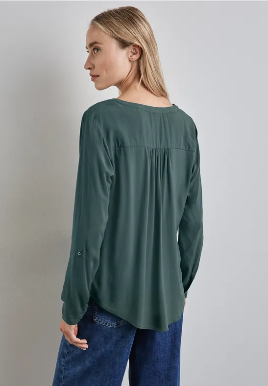 Street One Basic Bluse in Unifarbe JETZT KAUFEN