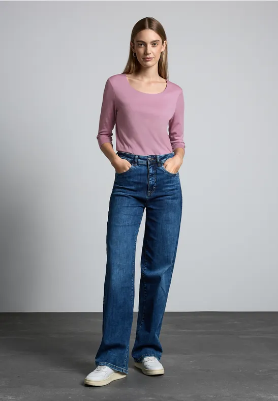 Street One Basic T-Shirt mit 3/4 Arm - Style PANIA Neueste Stile