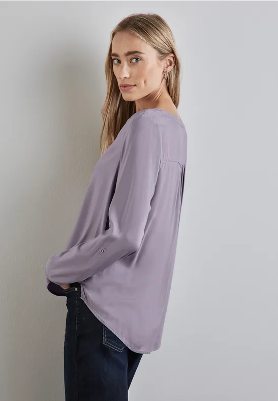 Street One Basic Bluse in Unifarbe Bis zu 60% Rabatt