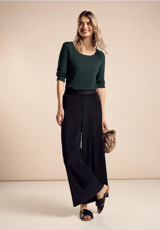 Street One Basic T-Shirt mit 3/4 Arm - Style PANIA Bis zu 65% Rabatt